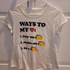 Justice "Ways to my heart-Tacos" Tshirt